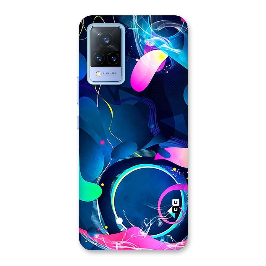 Blue Circle Flow Back Case for Vivo V21 5G