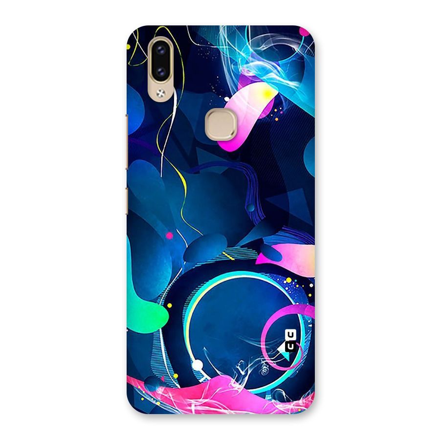 Blue Circle Flow Back Case for Vivo V9 Youth