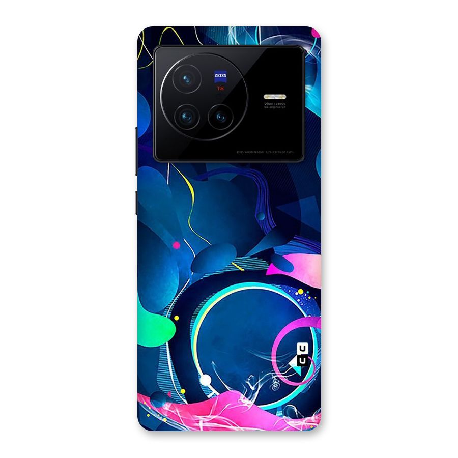 Blue Circle Flow Back Case for Vivo X80