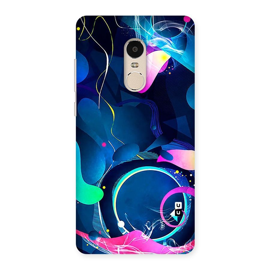 Blue Circle Flow Back Case for Xiaomi Redmi Note 4