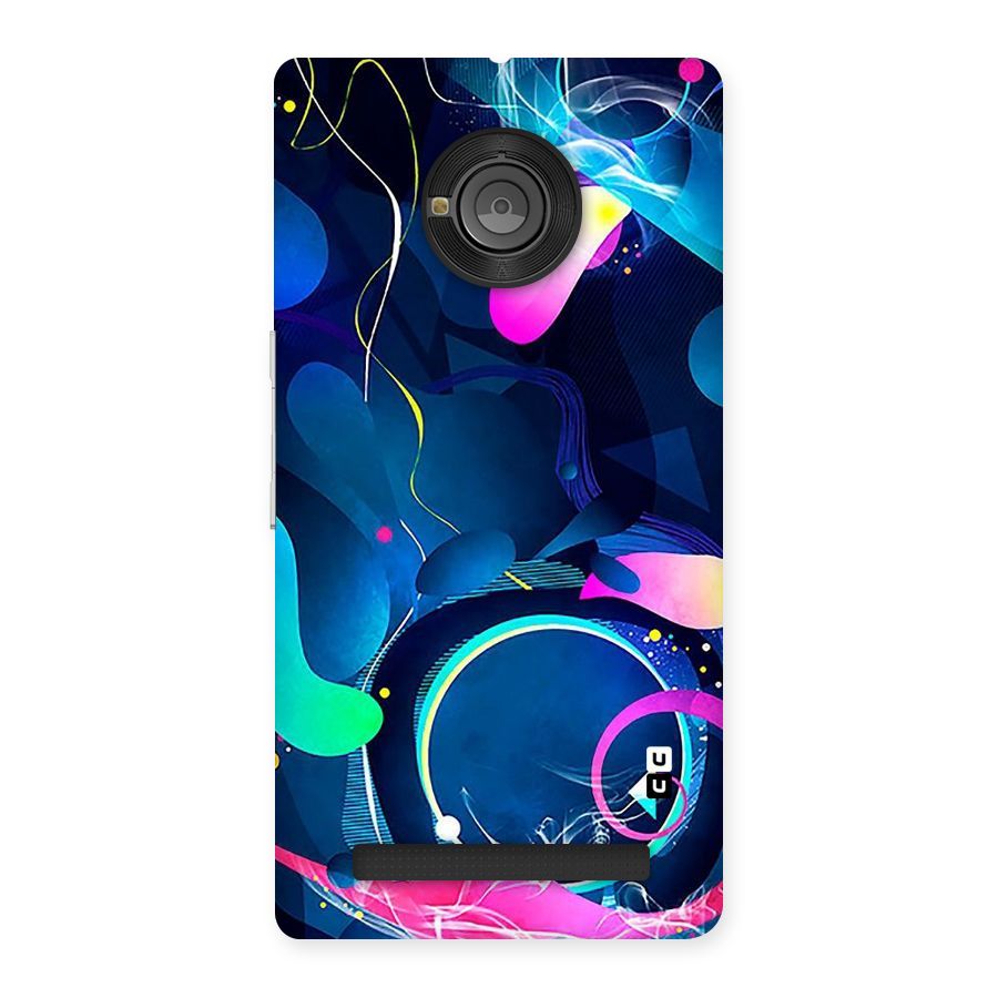 Blue Circle Flow Back Case for Yu Yunique