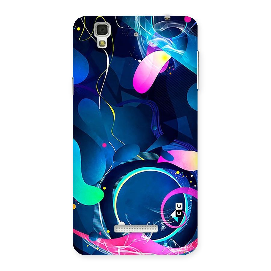 Blue Circle Flow Back Case for Yu Yureka