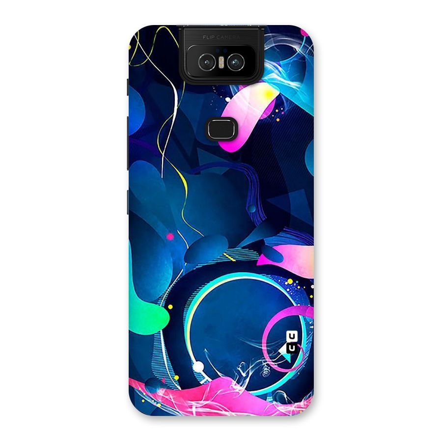 Blue Circle Flow Back Case for Zenfone 6z