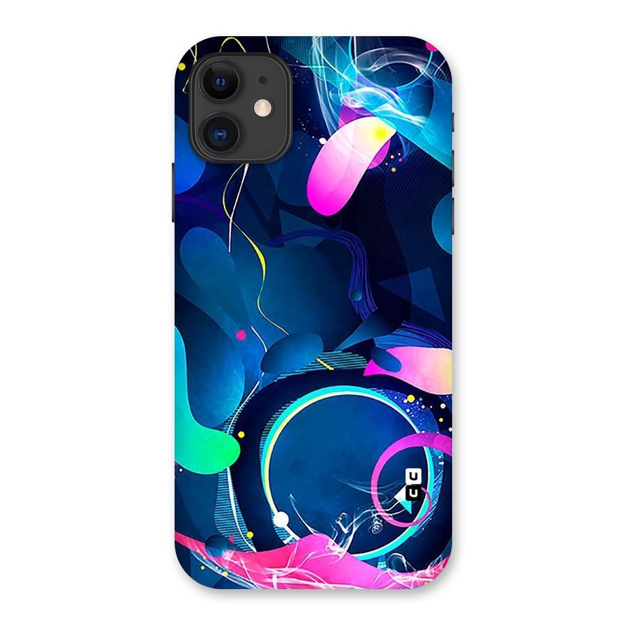 Blue Circle Flow Back Case for iPhone 11