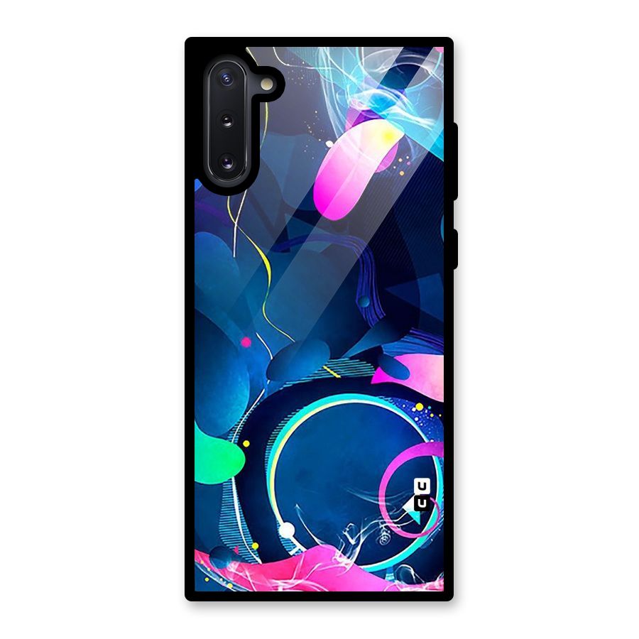Blue Circle Flow Glass Back Case for Galaxy Note 10