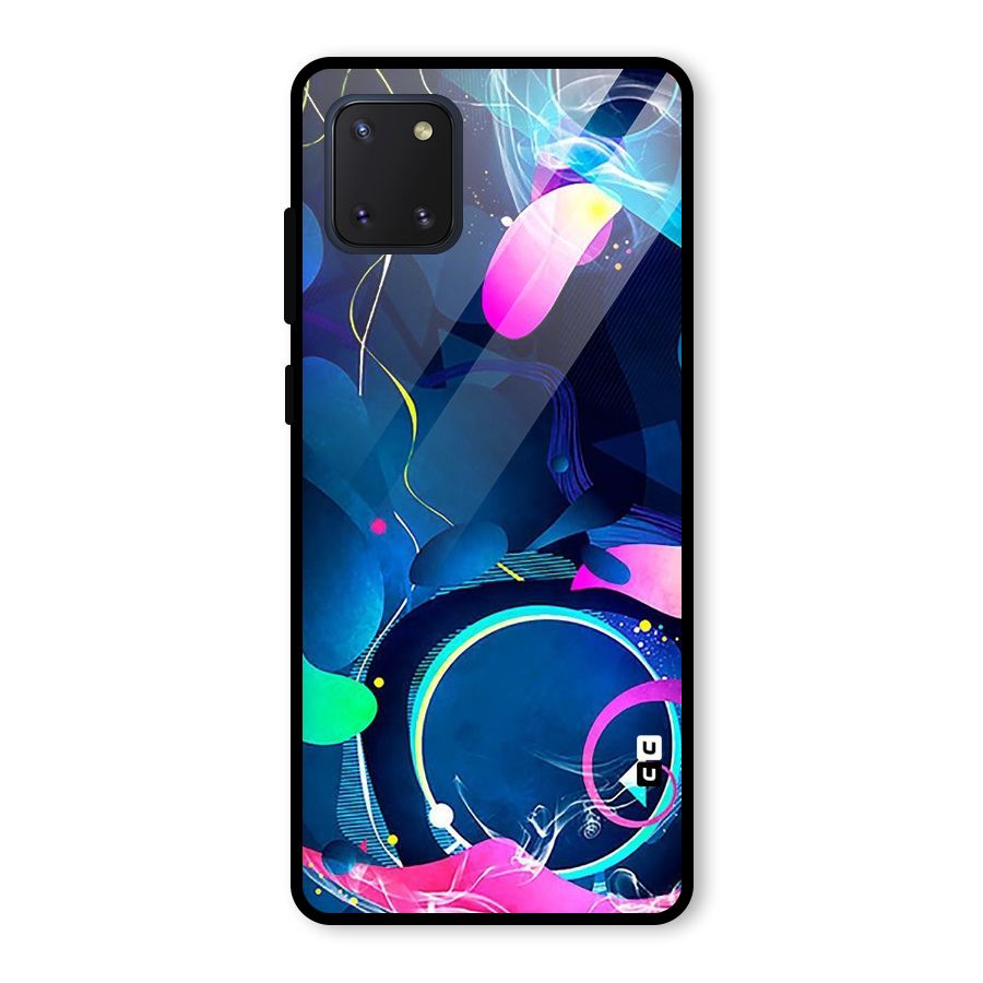 Blue Circle Flow Glass Back Case for Galaxy Note 10 Lite