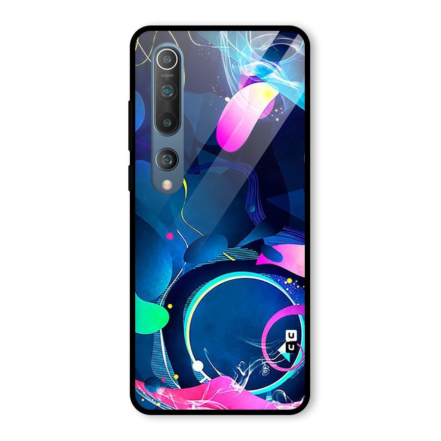 Blue Circle Flow Glass Back Case for Mi 10