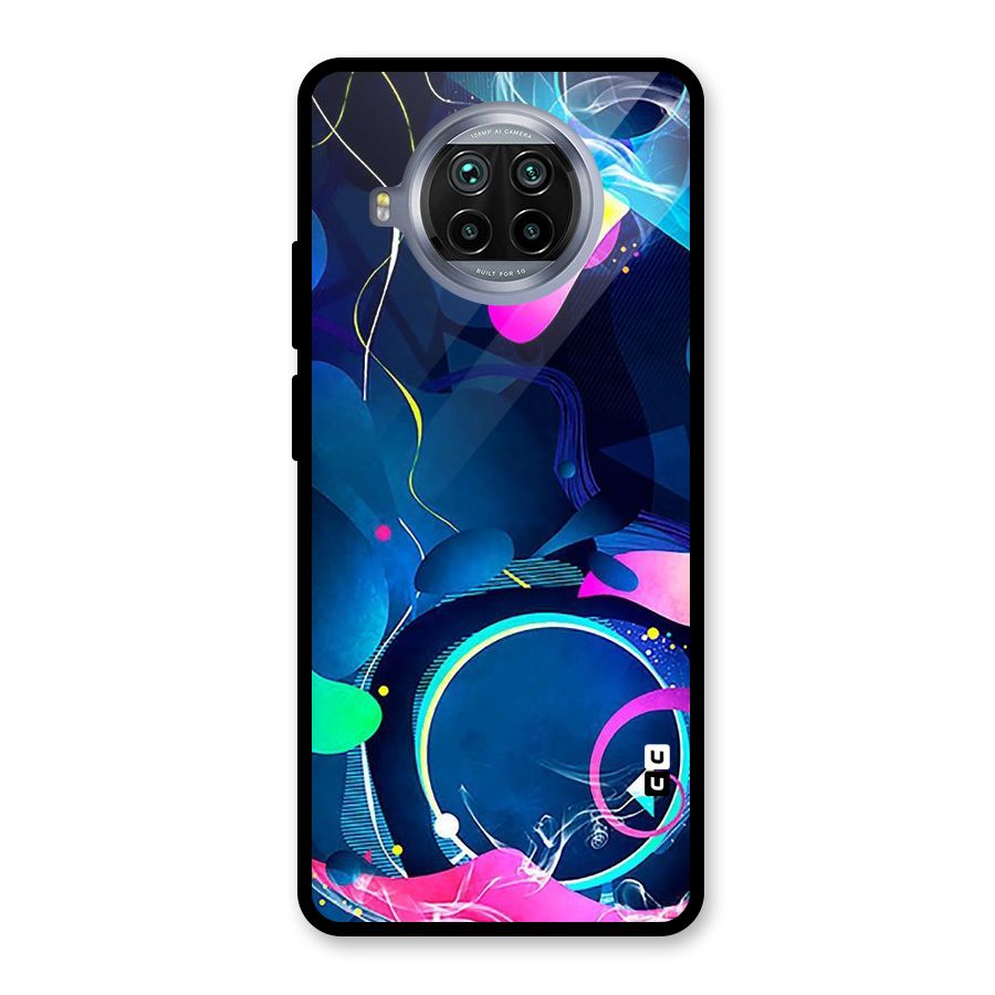 Blue Circle Flow Glass Back Case for Mi 10i