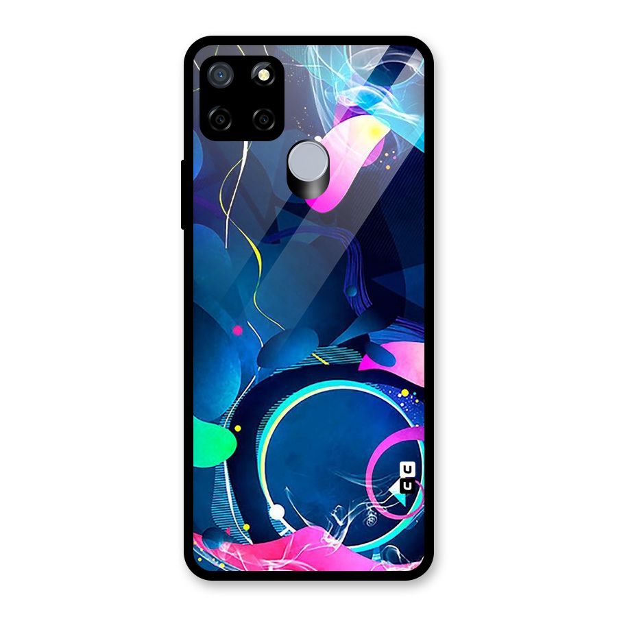 Blue Circle Flow Glass Back Case for Realme C12