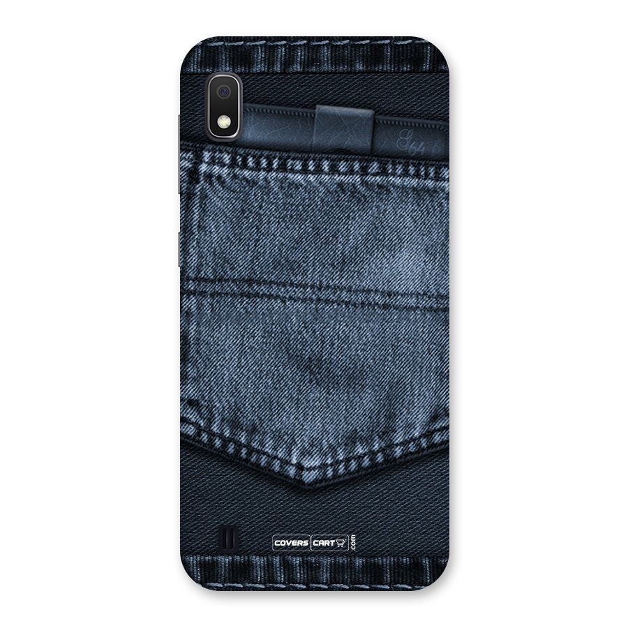 Blue Denim Back Case for Galaxy A10