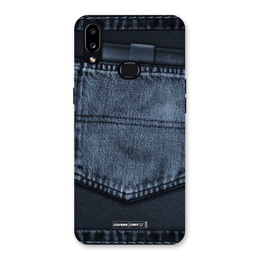Blue Denim Back Case for Galaxy A10s