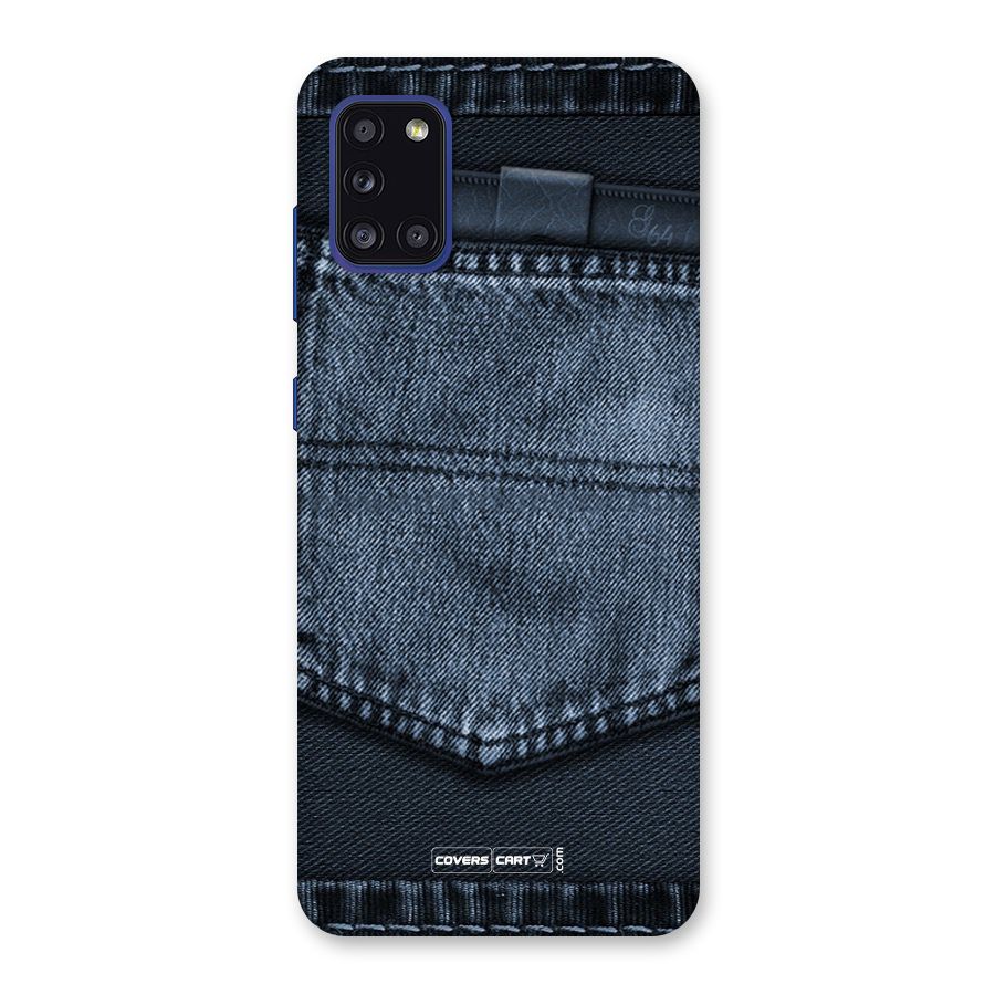 Blue Denim Back Case for Galaxy A31