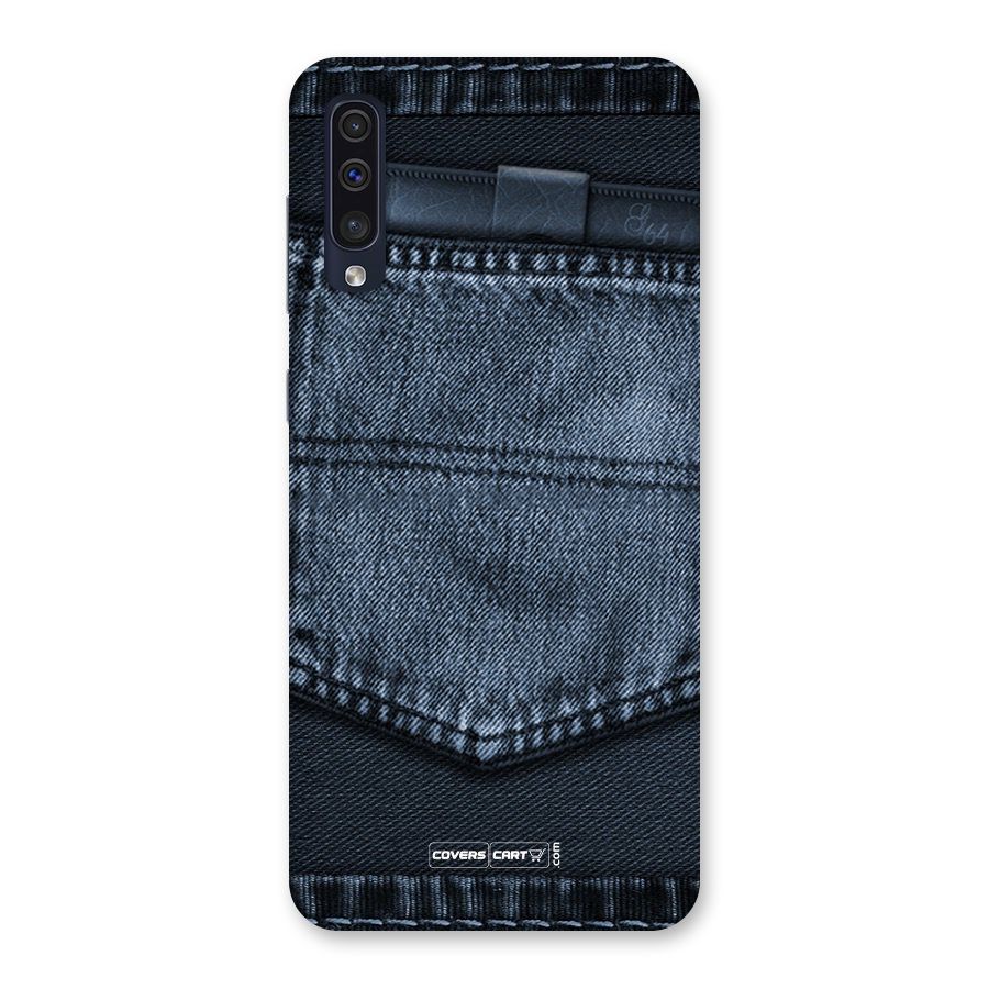 Blue Denim Back Case for Galaxy A50