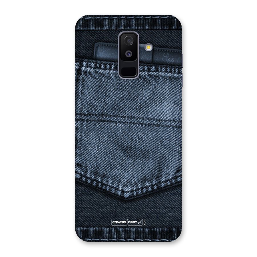 Blue Denim Back Case for Galaxy A6 Plus