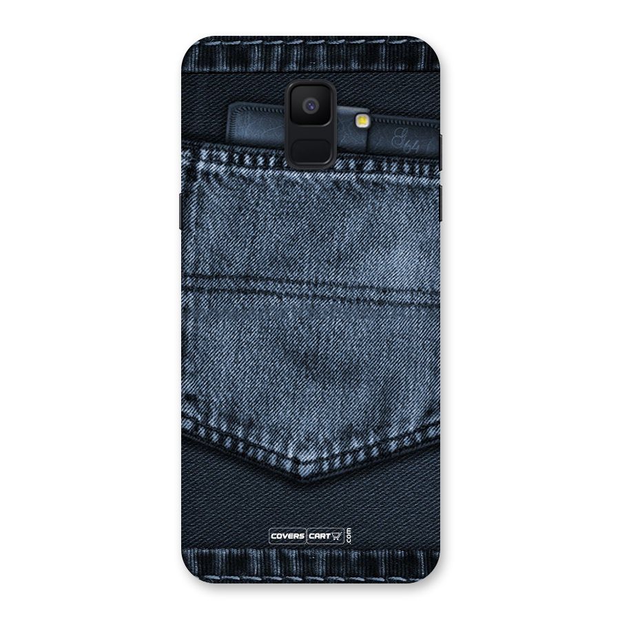 Blue Denim Back Case for Galaxy A6 (2018)