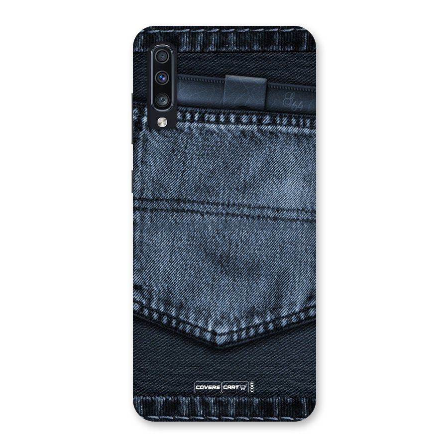 Blue Denim Back Case for Galaxy A70