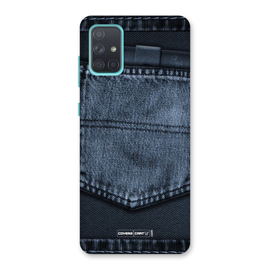 Blue Denim Back Case for Galaxy A71