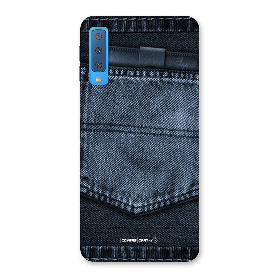 Blue Denim Back Case for Galaxy A7 (2018)