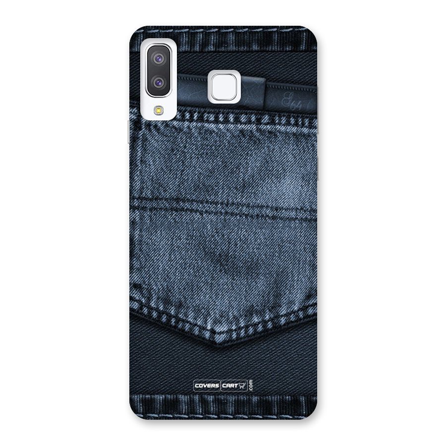 Blue Denim Back Case for Galaxy A8 Star