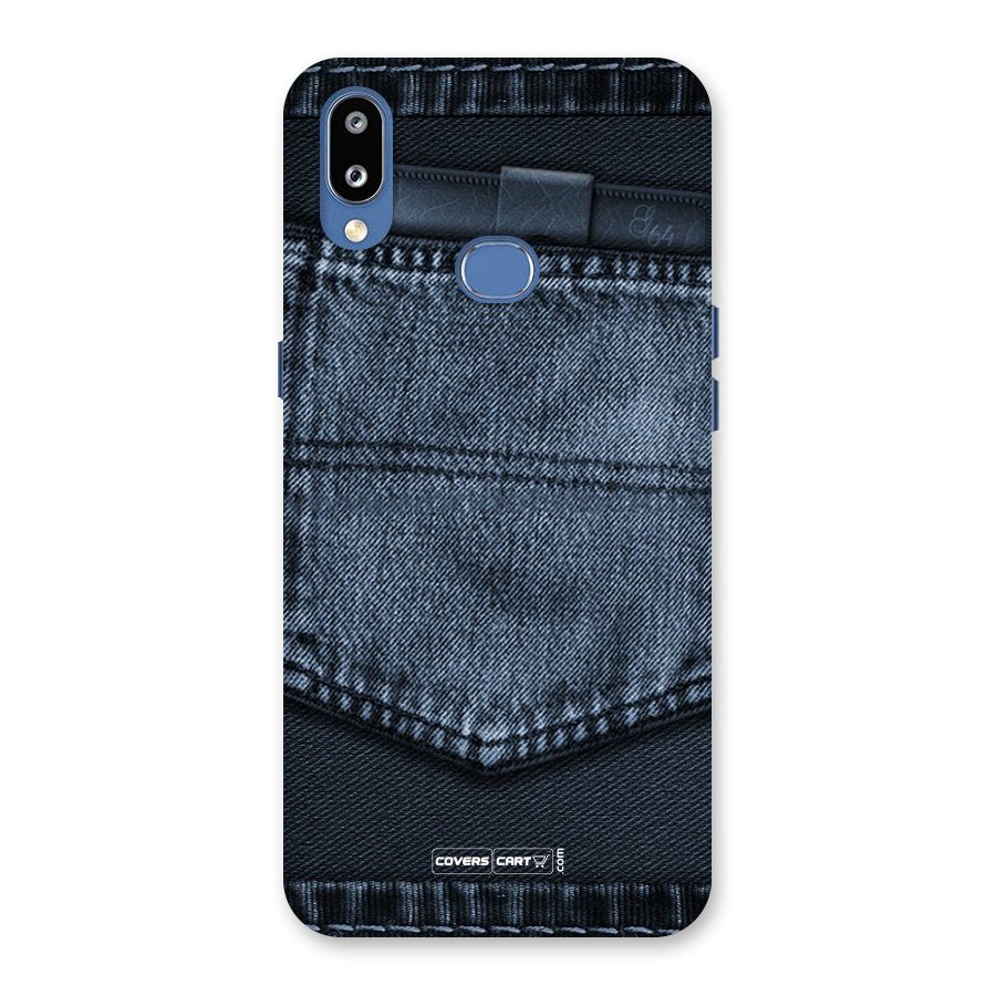 Blue Denim Back Case for Galaxy M01s