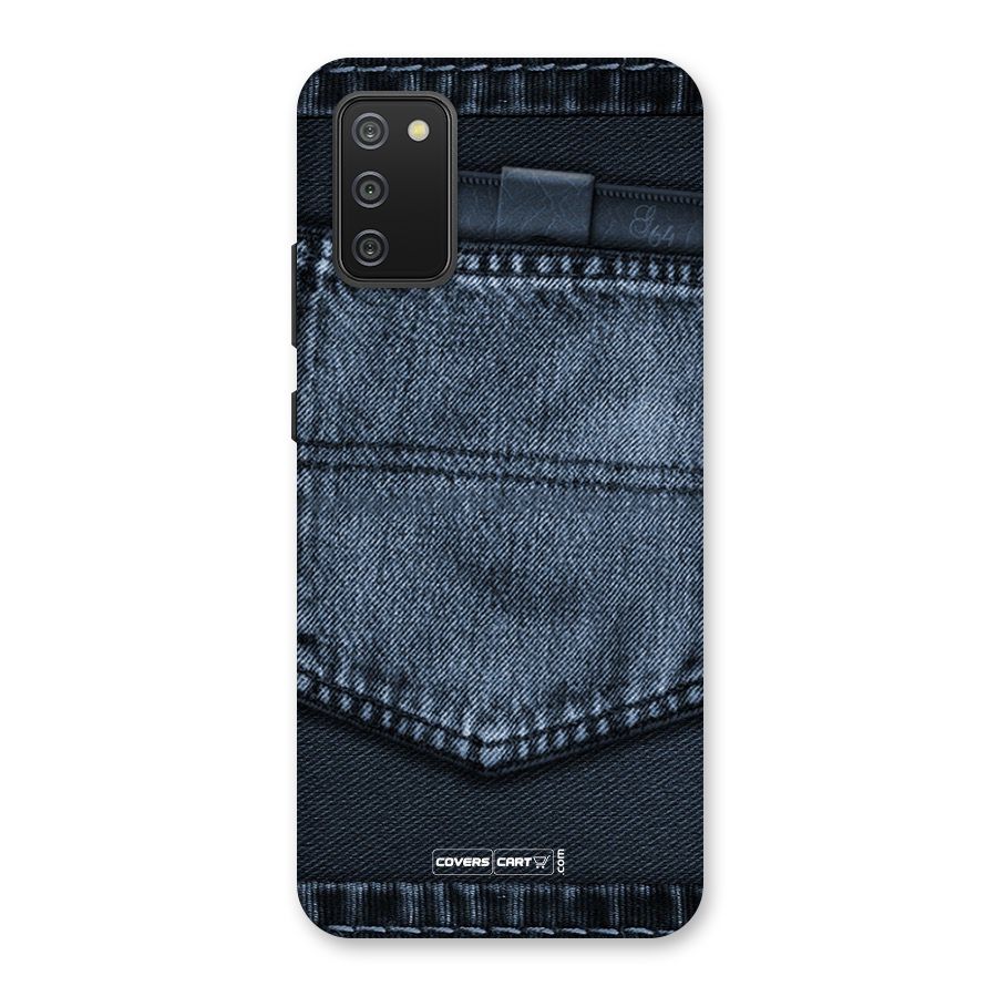 Blue Denim Back Case for Galaxy M02s