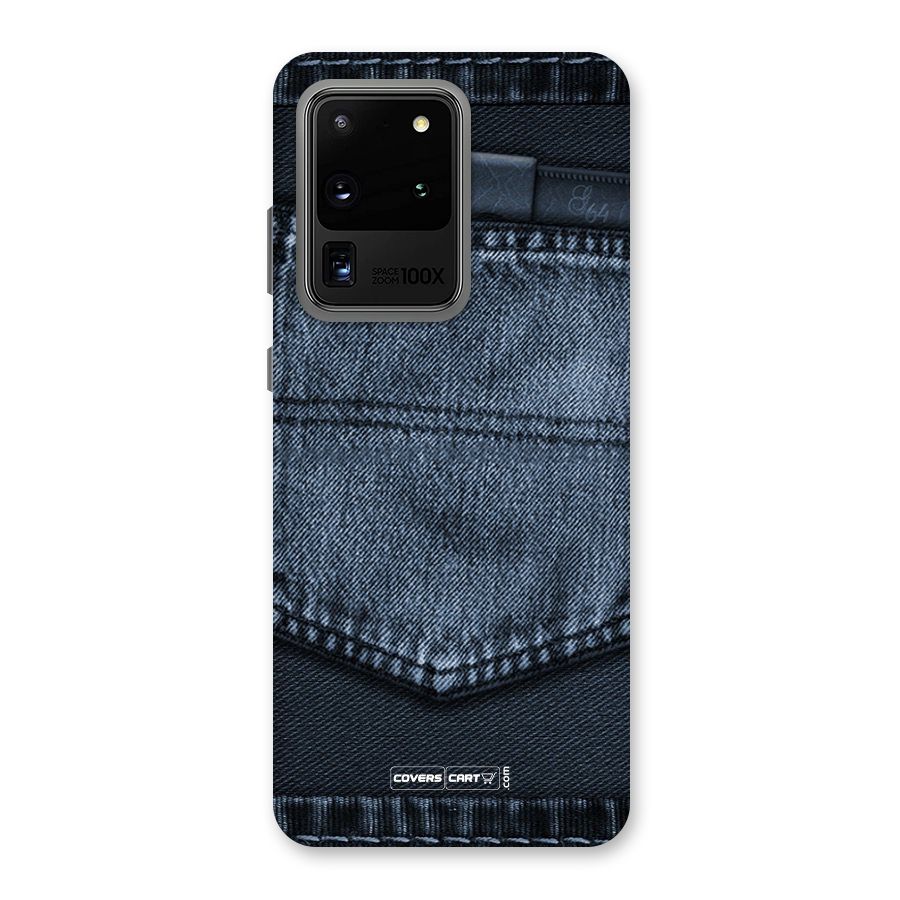 Blue Denim Back Case for Galaxy S20 Ultra