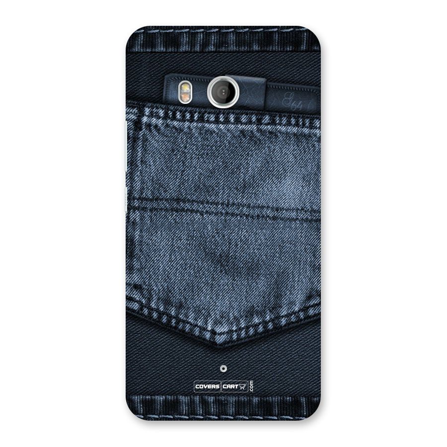 Blue Denim Back Case for HTC U11