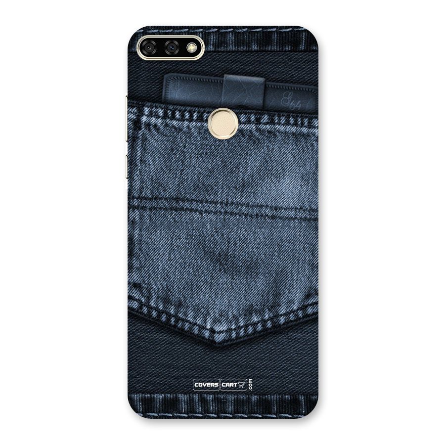 Blue Denim Back Case for Honor 7A