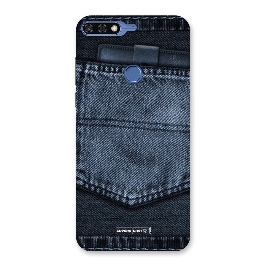 Blue Denim Back Case for Honor 7C