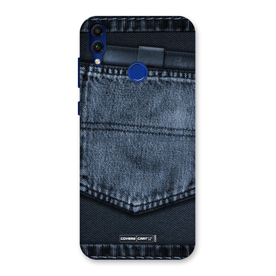 Blue Denim Back Case for Honor 8C