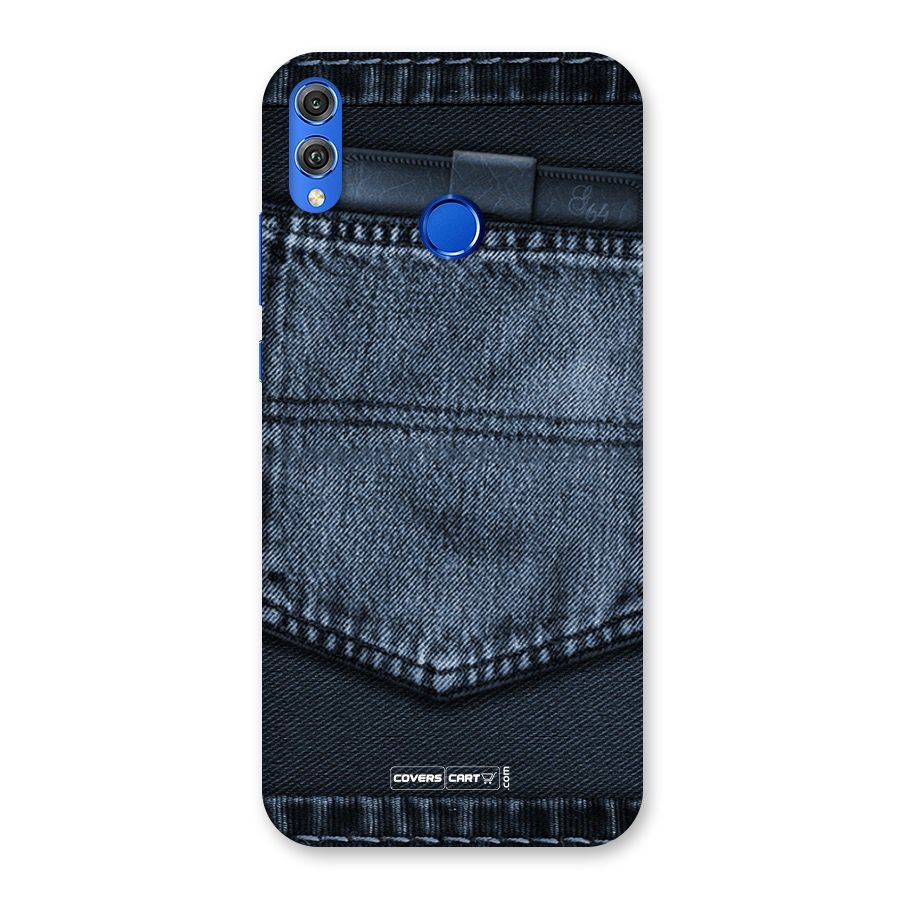 Blue Denim Back Case for Honor 8X
