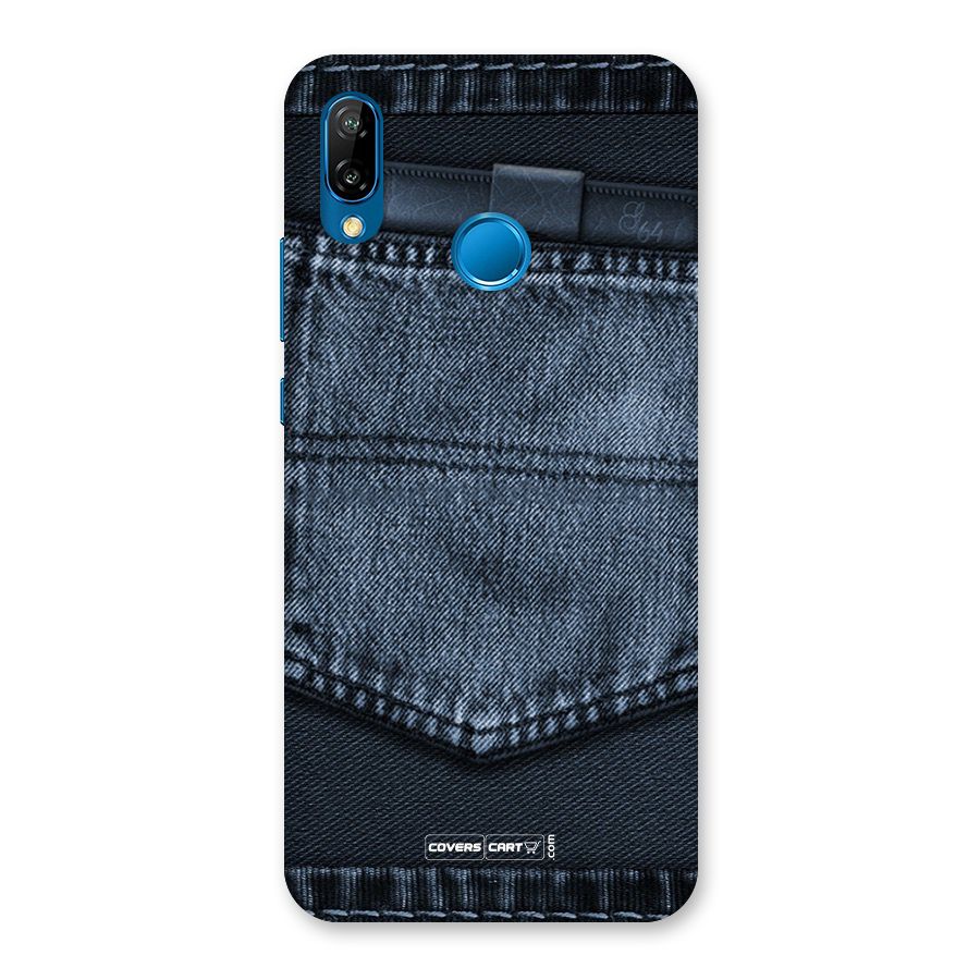 Blue Denim Back Case for Huawei P20 Lite