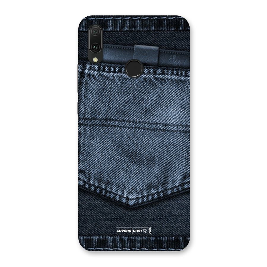Blue Denim Back Case for Huawei Y9 (2019)