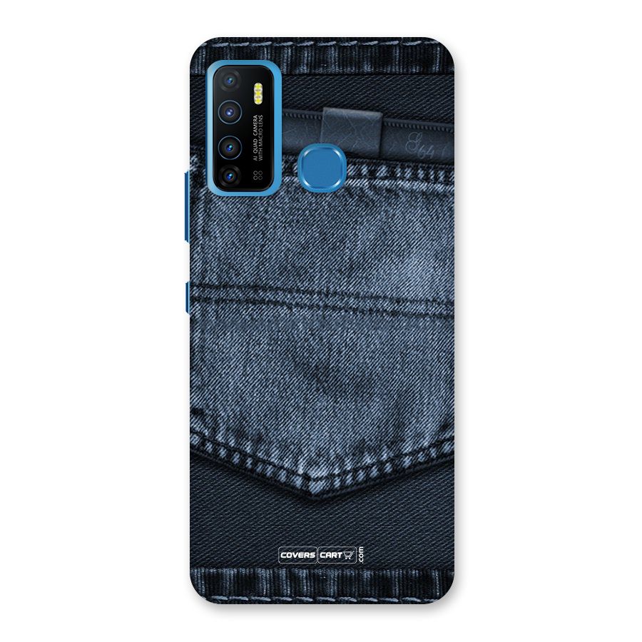 Blue Denim Back Case for Infinix Hot 9