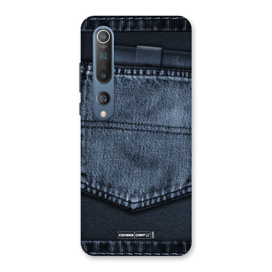 Blue Denim Back Case for Mi 10