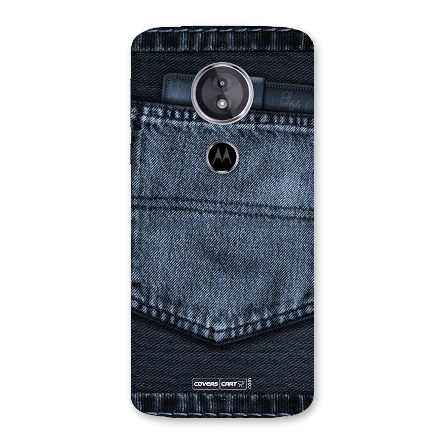 Blue Denim Back Case for Moto E5