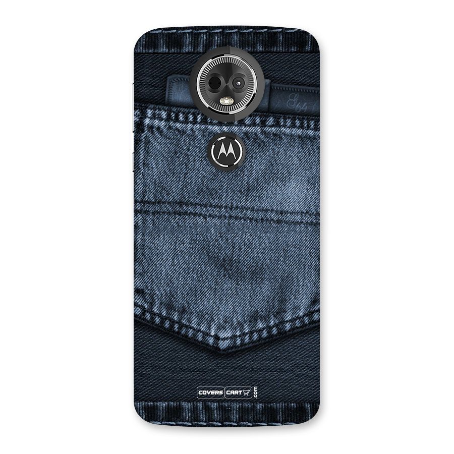 Blue Denim Back Case for Moto E5 Plus