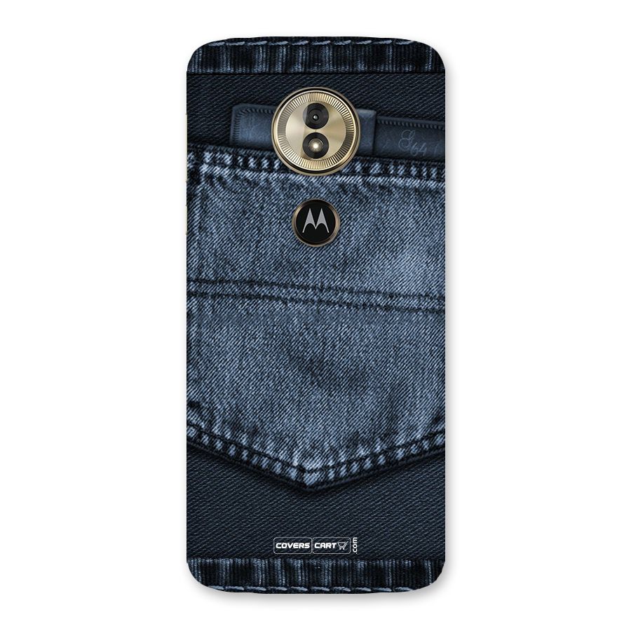Blue Denim Back Case for Moto G6 Play