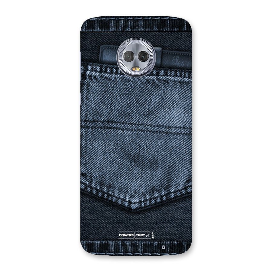 Blue Denim Back Case for Moto G6 Plus