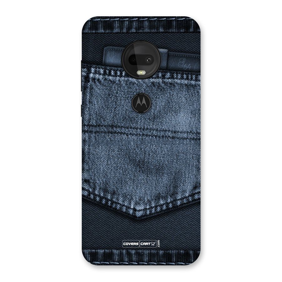 Blue Denim Back Case for Moto G7