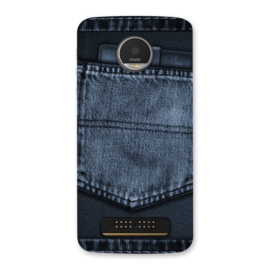 Blue Denim Back Case for Moto Z Play