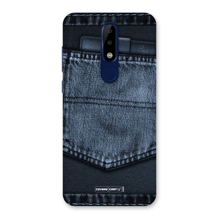 Blue Denim Back Case for Nokia 5.1 Plus