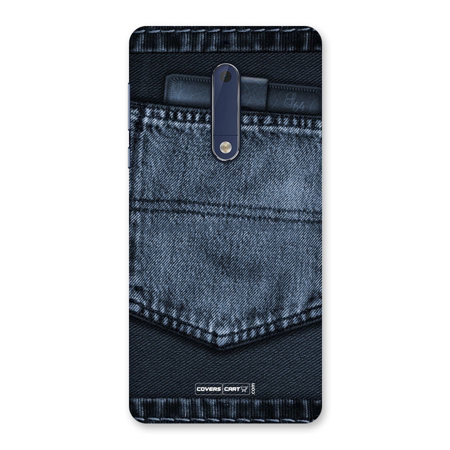 Blue Denim Back Case for Nokia 5