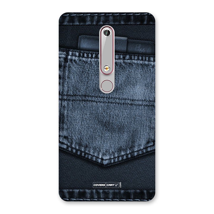 Blue Denim Back Case for Nokia 6.1