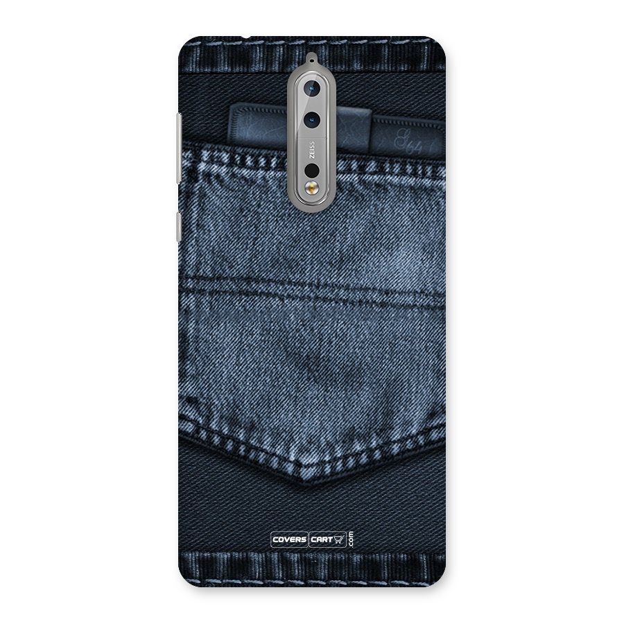 Blue Denim Back Case for Nokia 8