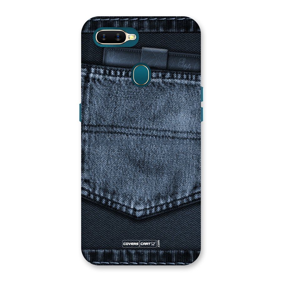 Blue Denim Back Case for Oppo A11k