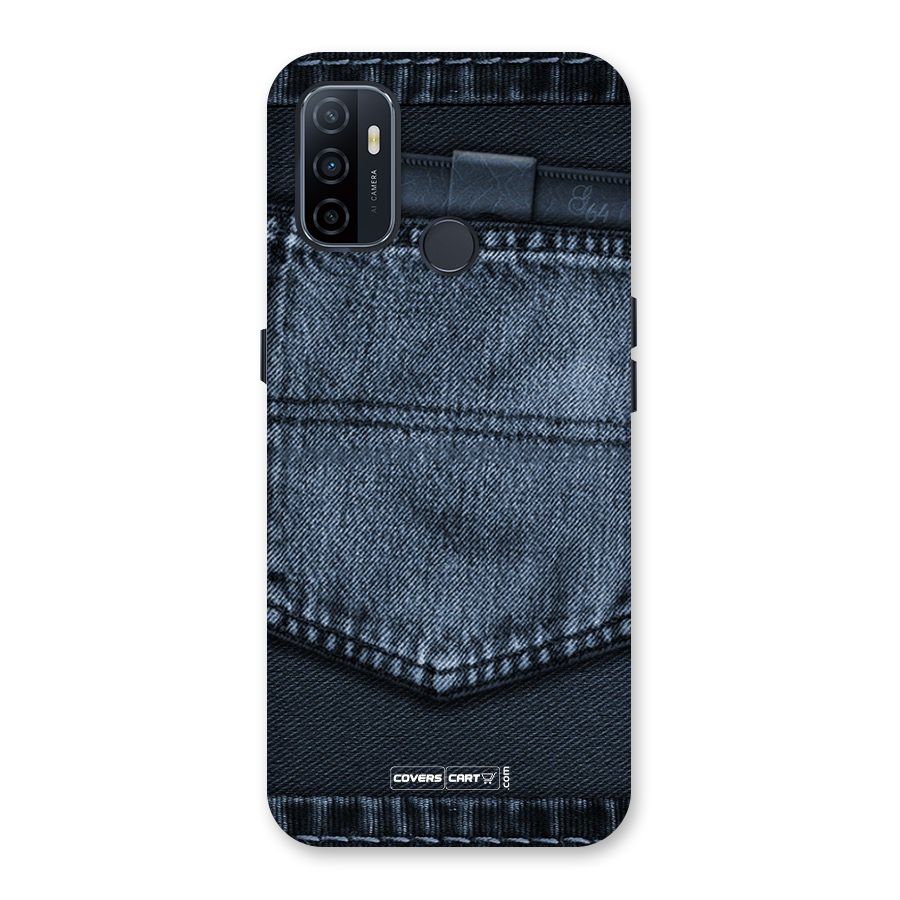 Blue Denim Back Case for Oppo A32