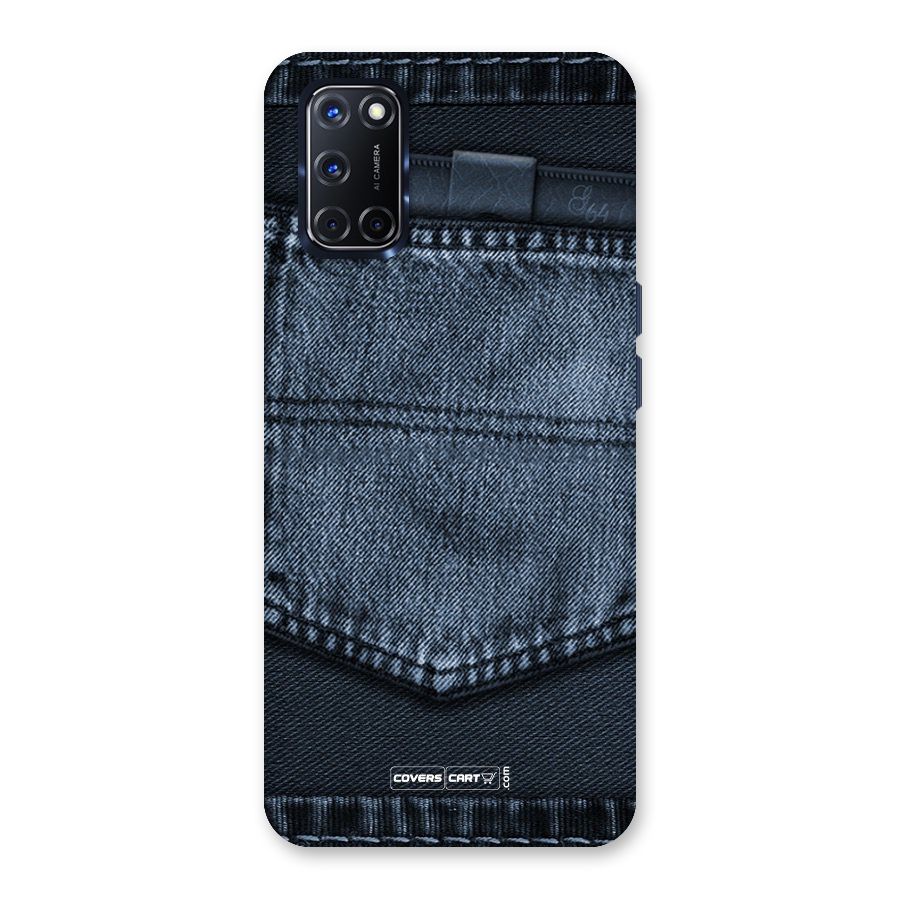 Blue Denim Back Case for Oppo A52