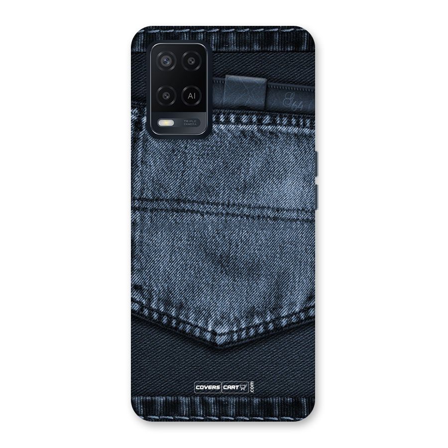 Blue Denim Back Case for Oppo A54