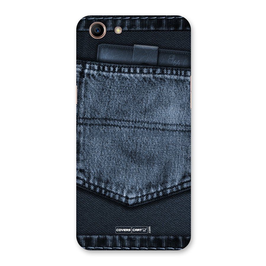 Blue Denim Back Case for Oppo A83 (2018)